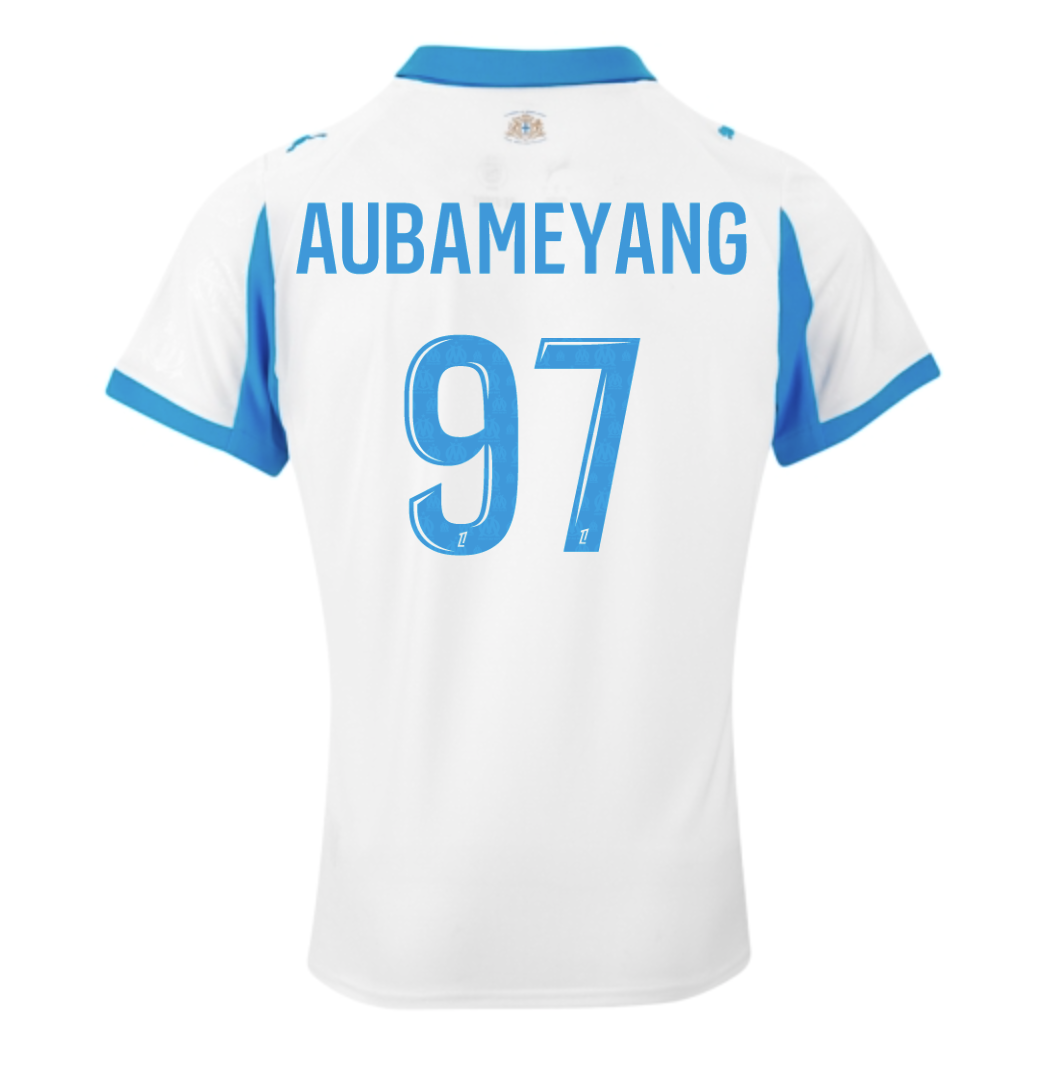 Jersey Marseille 25/26 Home #97 Aubameyang