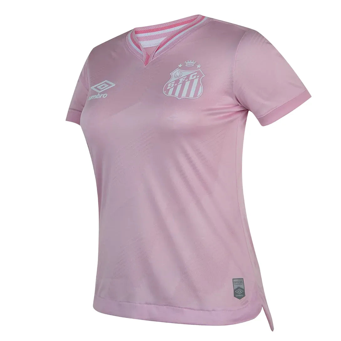Jersey Santos Feminina Outubro Rosa 24/25 - Rosa
