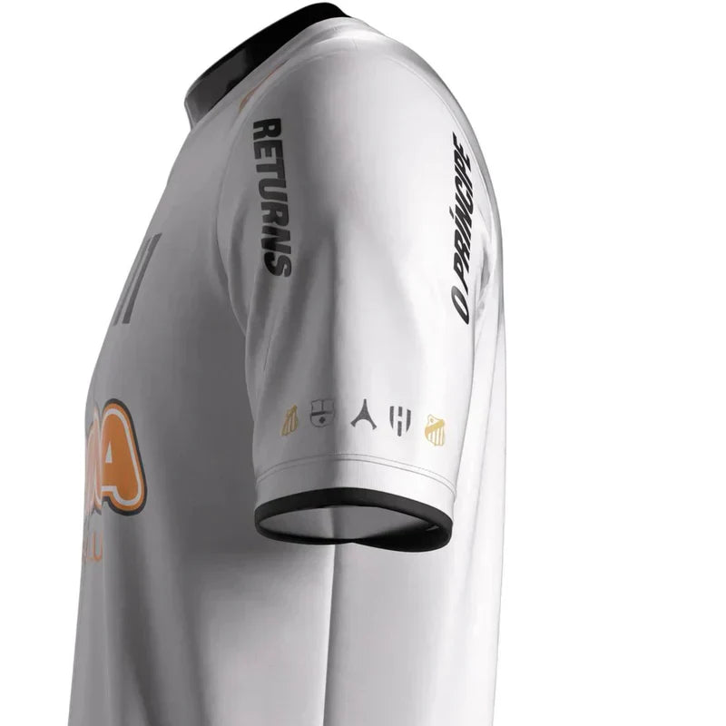 PRÉ-VENDA Jersey The Prince Santos 24/25 Branca - Comma Masculino Torcedor