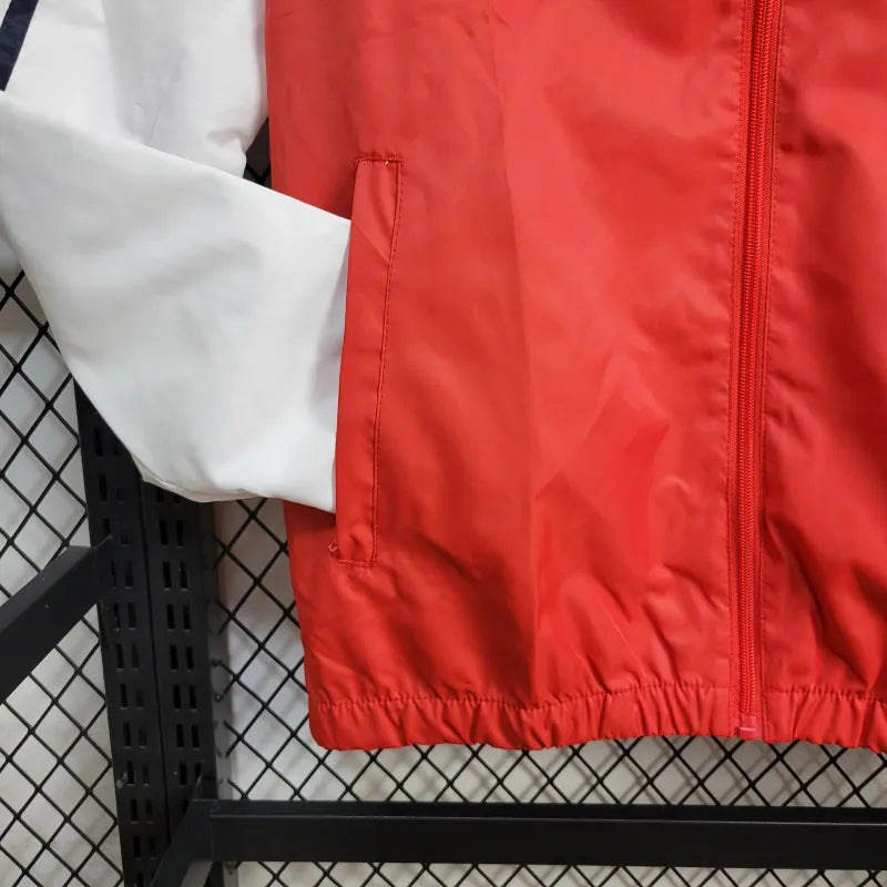 Windbreaker Internacional 24/25 - Branco e Vermelho