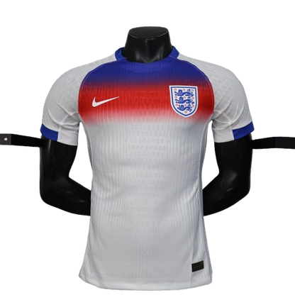 England 25/26 home player jersey white with red blue shoulder gradient Nike swoosh