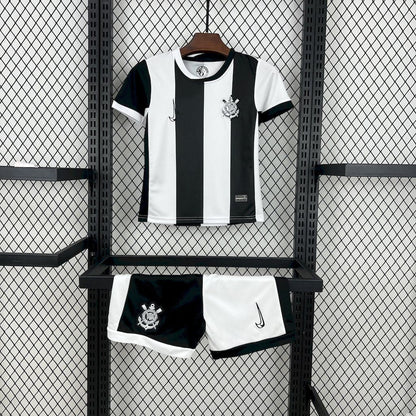 Kids Corinthians 24/25 Third - Preto e Branco