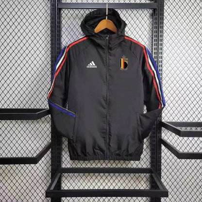 Windbreaker Bélgica 24/25 - Preto e Vermelho