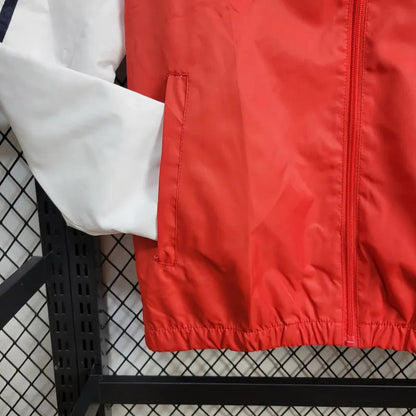 Windjacke Flamengo 24/25 - Branco e Vermelho 